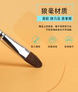凡高狼毫水粉油画笔丙烯颜料画笔绘画水彩笔6支套装
